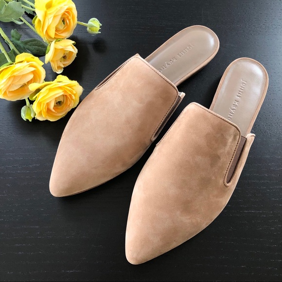 NEW Jenni Kayne • Suede Mules Taupe - Picture 2 of 8
